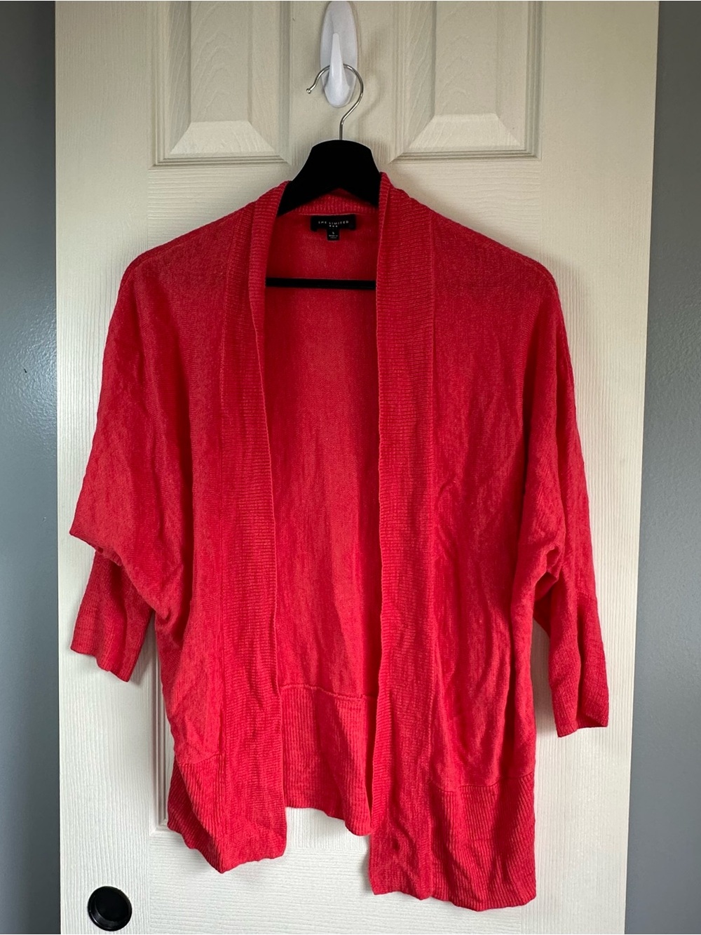 The Limited Red Open-Front Women's Cardigan Sweater